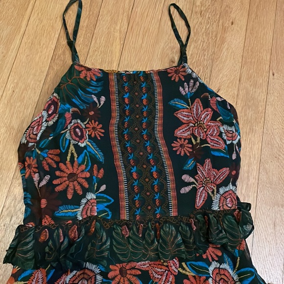 NWT FARM RIO Tiered Printed Voile Maxi Dress Women sz M Fruit Paradise MSRP $265 - Picture 5 of 15